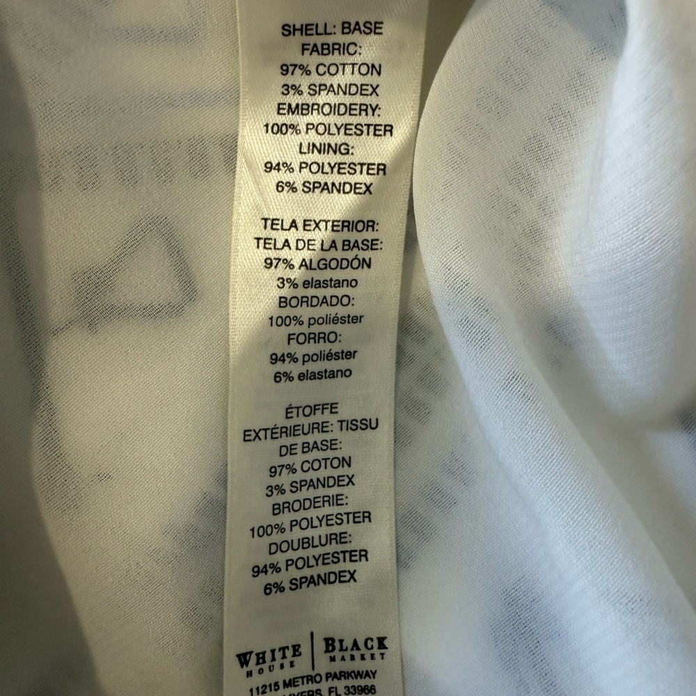 White House Black Market Embroidered Pencil Skirt - Picture 7 of 9